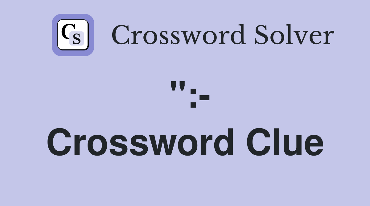 as a happy face symbol Crossword Clue Answers Crossword Solver as a happy face symbol Crossword Clue Answers Crossword Solver