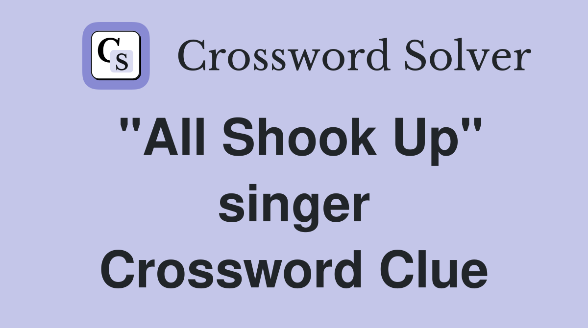 "All Shook Up" singer Crossword Clue