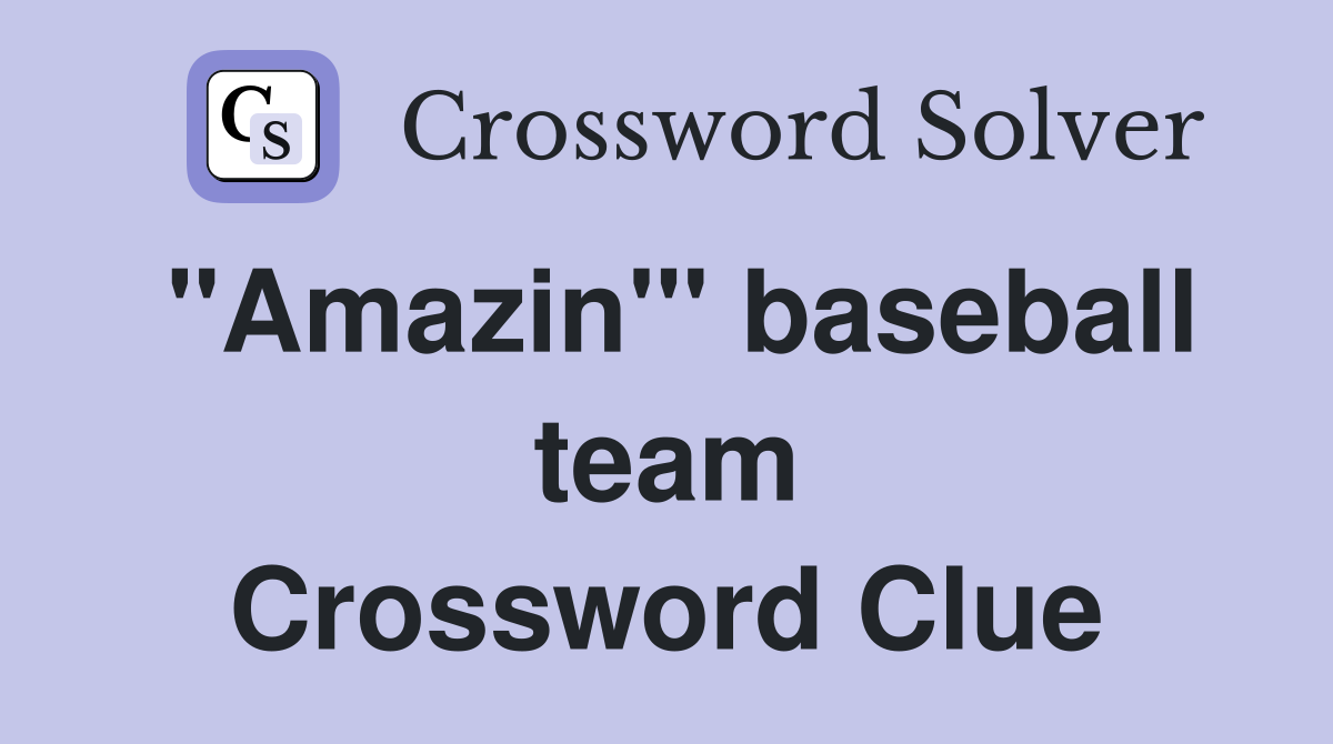 "Amazin'" baseball team Crossword Clue