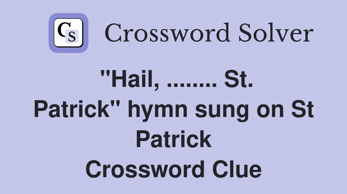 hymns for st paddys day