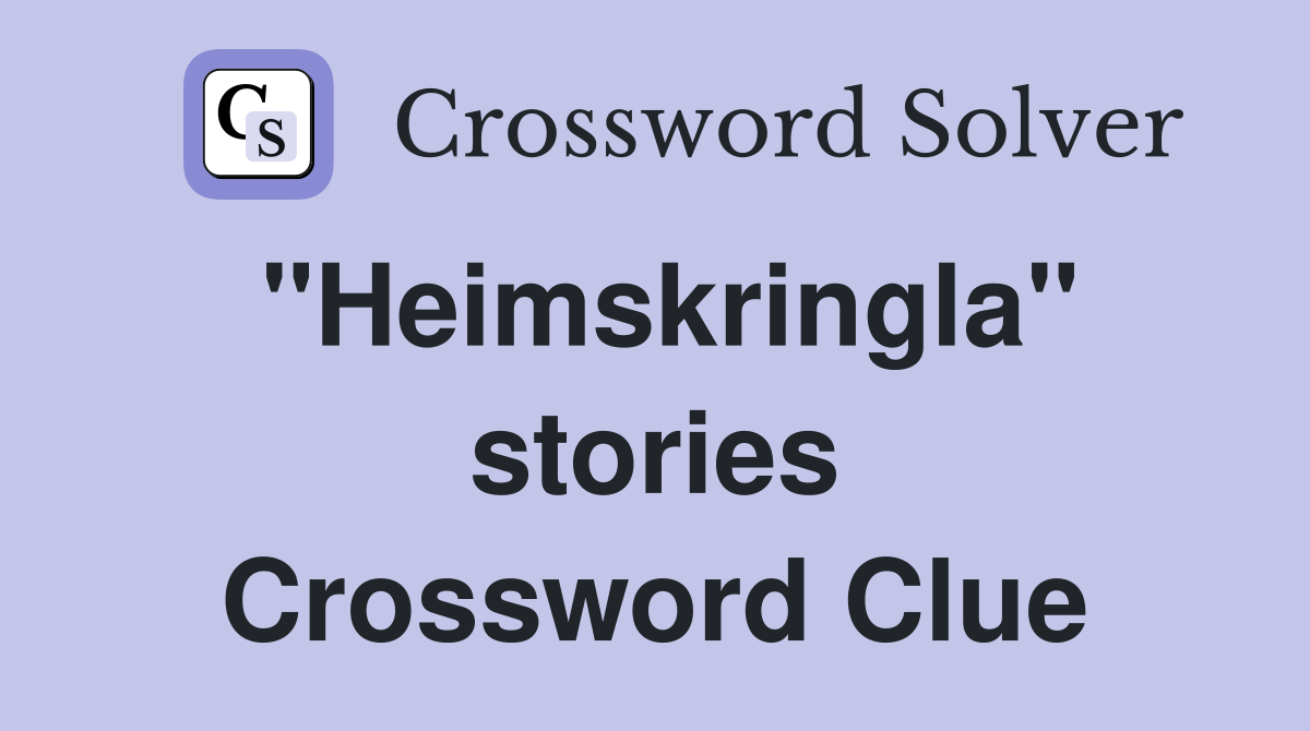 "Heimskringla" stories Crossword Clue