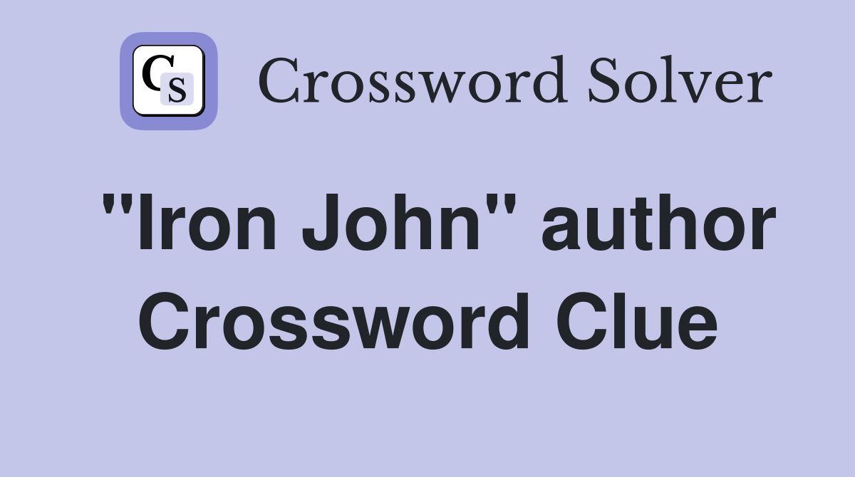 "Iron John" author Crossword Clue