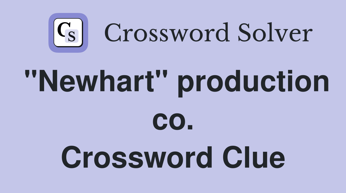 "Newhart" production co. Crossword Clue