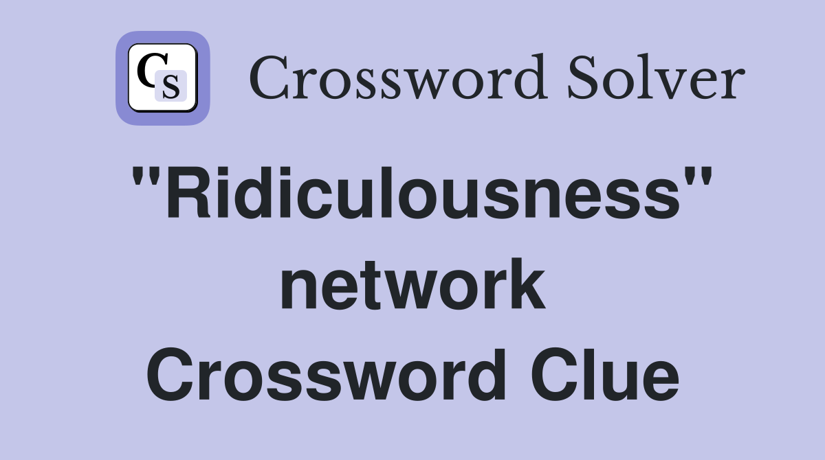 "Ridiculousness" network Crossword Clue