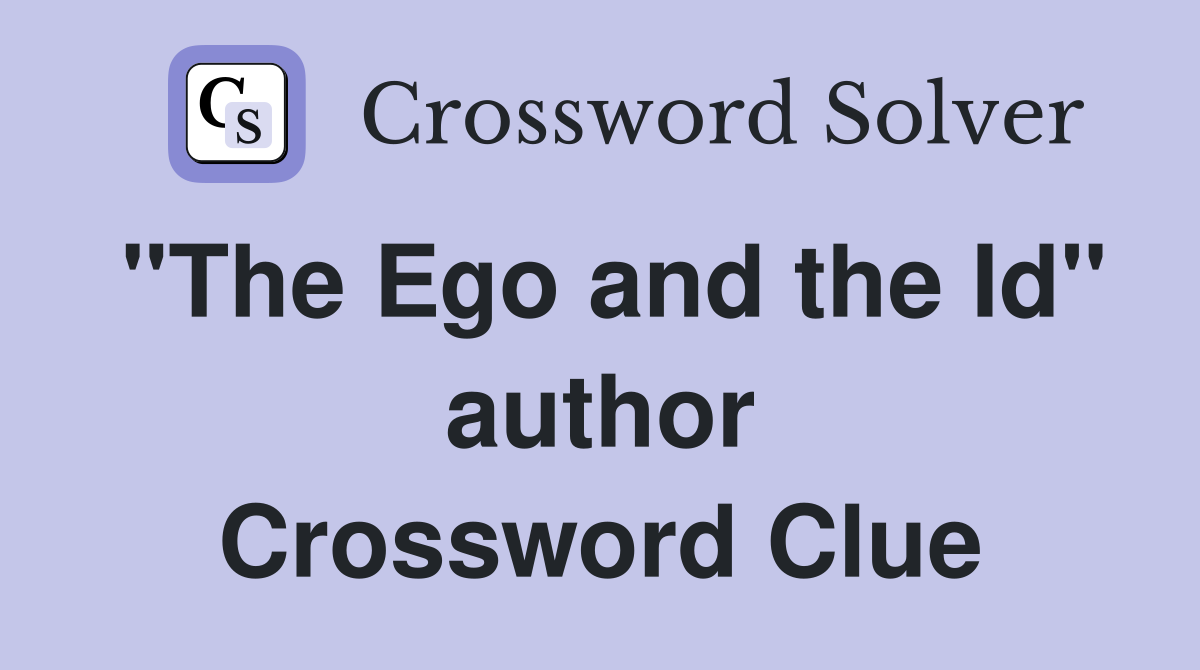 "The Ego and the Id" author Crossword Clue