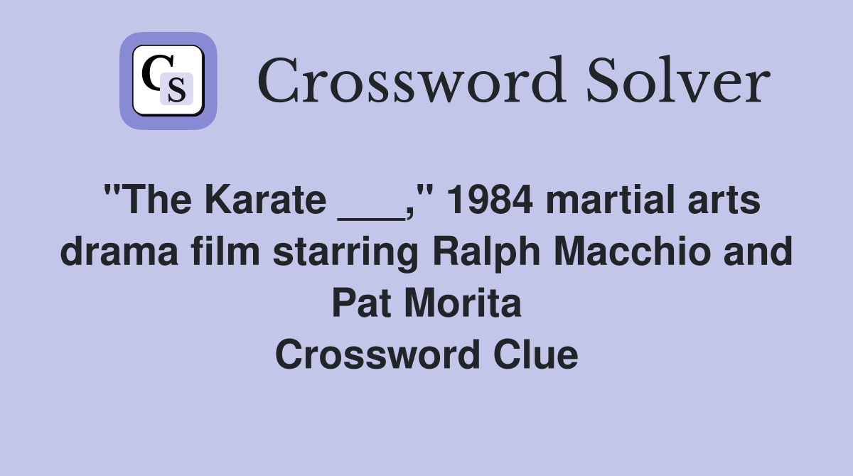 quot The Karate quot 1984 martial arts drama film starring Ralph Macchio