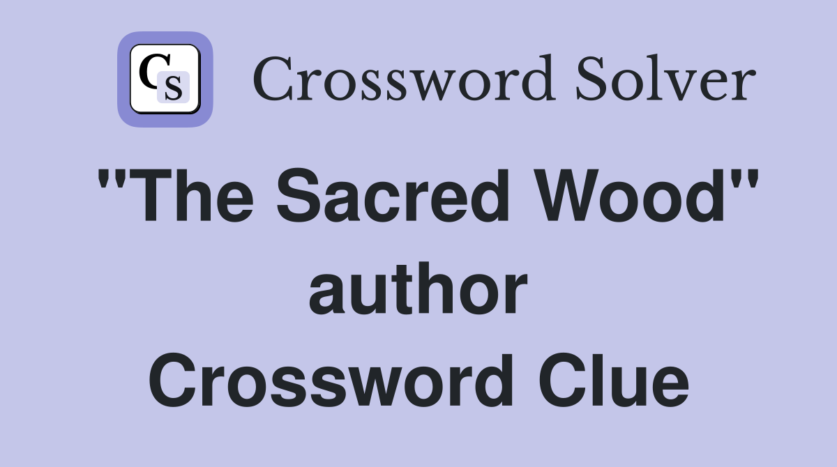 "The Sacred Wood" author Crossword Clue