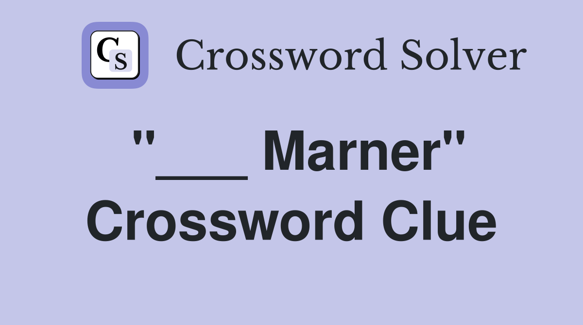 "___ Marner" Crossword Clue