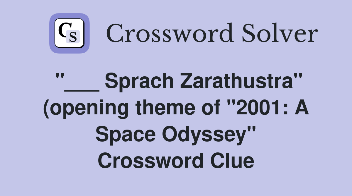 Sprach Zarathustra quot (opening theme of quot 2001: A Space Odyssey Sprach Zarathustra quot (opening theme of quot 2001: A Space Odyssey