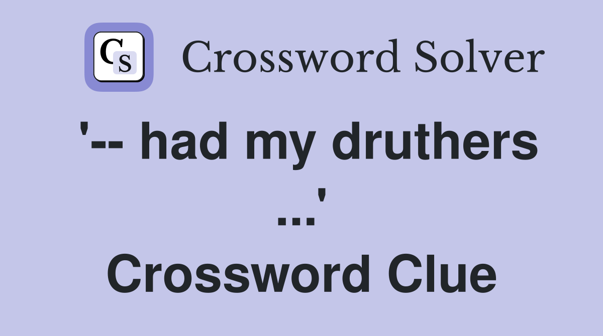 '-- had my druthers ...' Crossword Clue