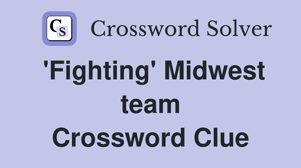 'Fighting' Midwest team Crossword Clue