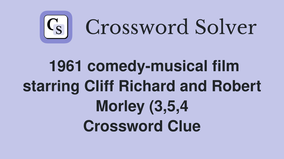 1961 comedy musical film starring Cliff Richard and Robert Morley (3 5 1961 comedy musical film starring Cliff Richard and Robert Morley (3 5