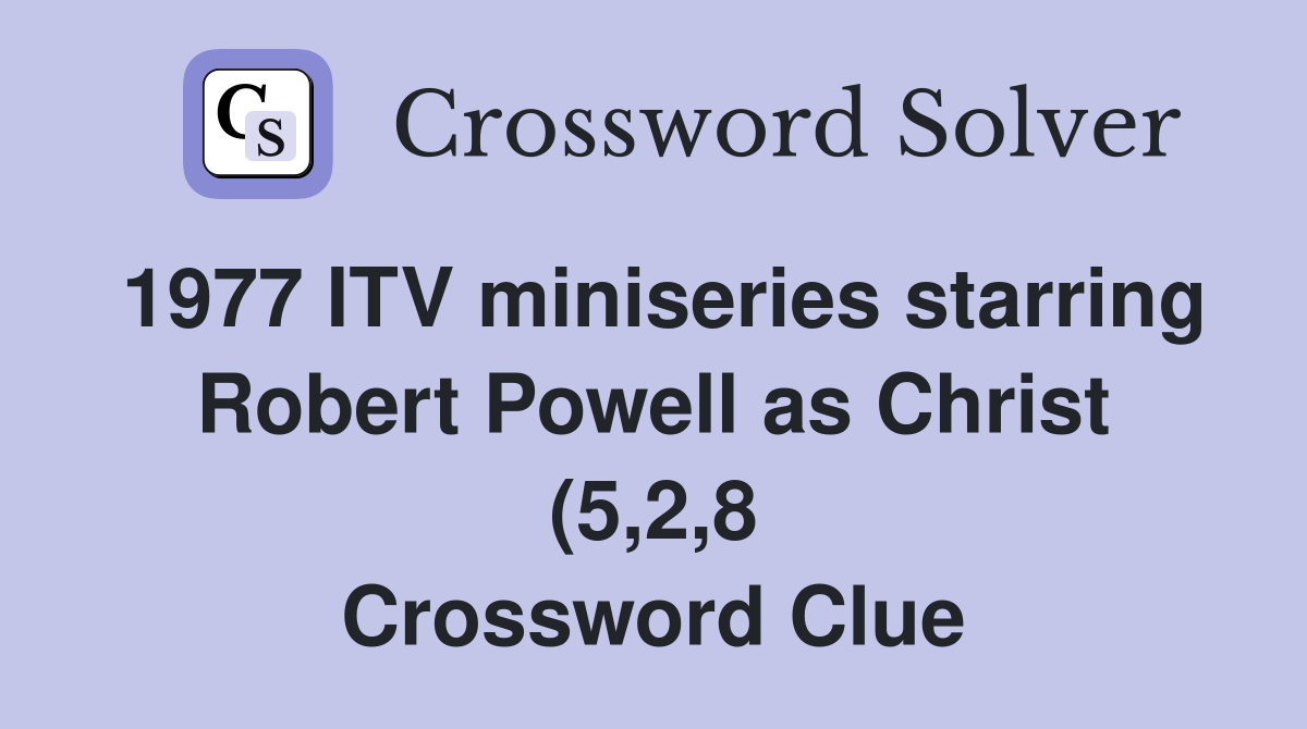 1977 ITV miniseries starring Robert Powell as Christ (5 2 8 1977 ITV miniseries starring Robert Powell as Christ (5 2 8