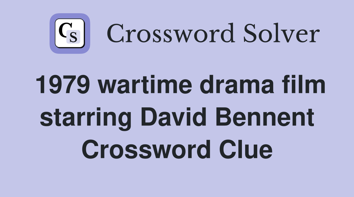 1979 wartime drama film starring David Bennent Crossword Clue