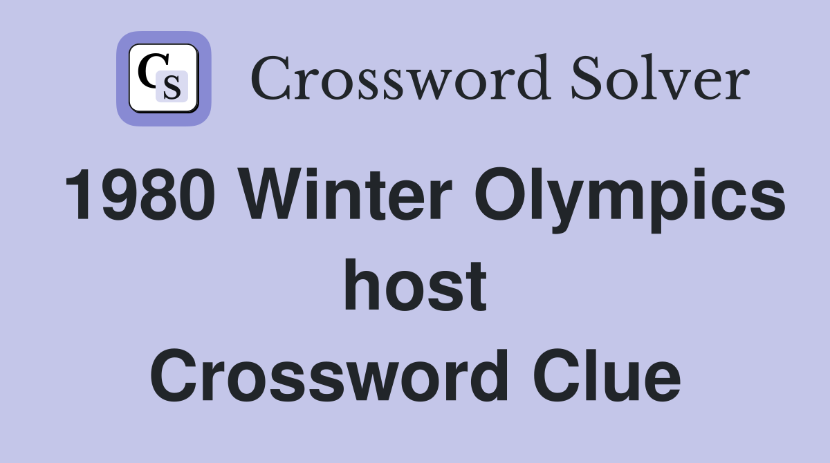 1980 Winter Olympics host Crossword Clue