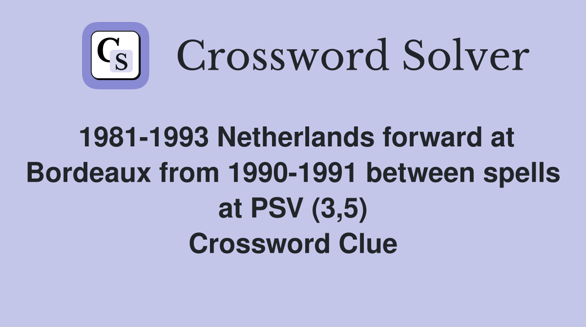 1981 1993 Netherlands forward at Bordeaux from 1990 1991 between spells