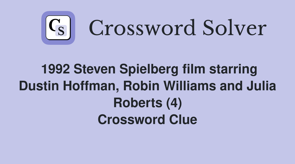 1992 Steven Spielberg film starring Dustin Hoffman Robin Williams and