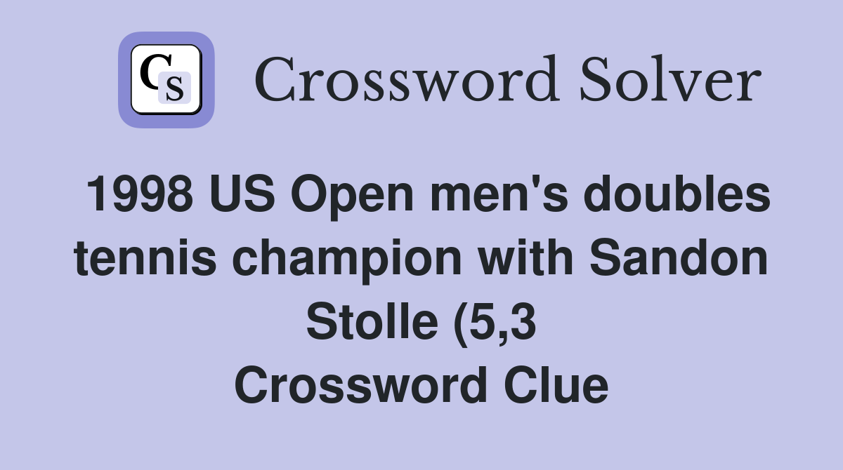 1998 US Open men #39 s doubles tennis champion with Sandon Stolle (5 3 1998 US Open men #39 s doubles tennis champion with Sandon Stolle (5 3