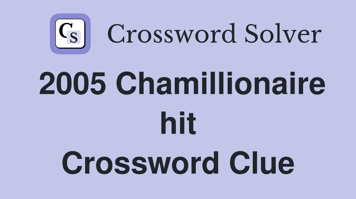 2005 Chamillionaire hit Crossword Clue