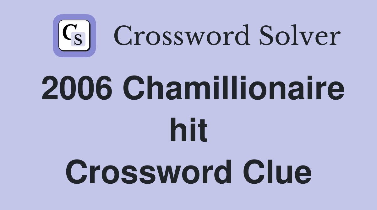 2006 Chamillionaire hit Crossword Clue