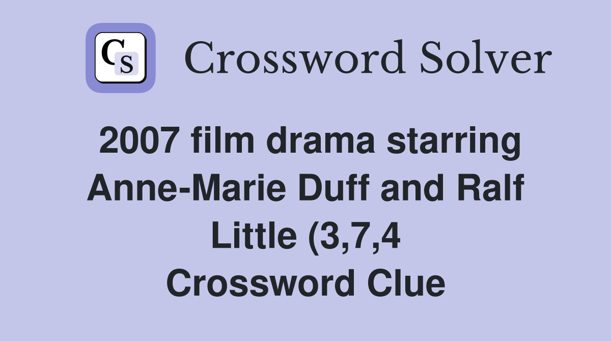 2007 film drama starring Anne Marie Duff and Ralf Little (3 7 4 2007 film drama starring Anne Marie Duff and Ralf Little (3 7 4