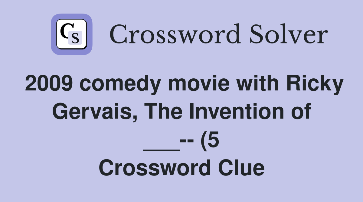 2009 comedy movie with Ricky Gervais The Invention of (5 2009 comedy movie with Ricky Gervais The Invention of (5