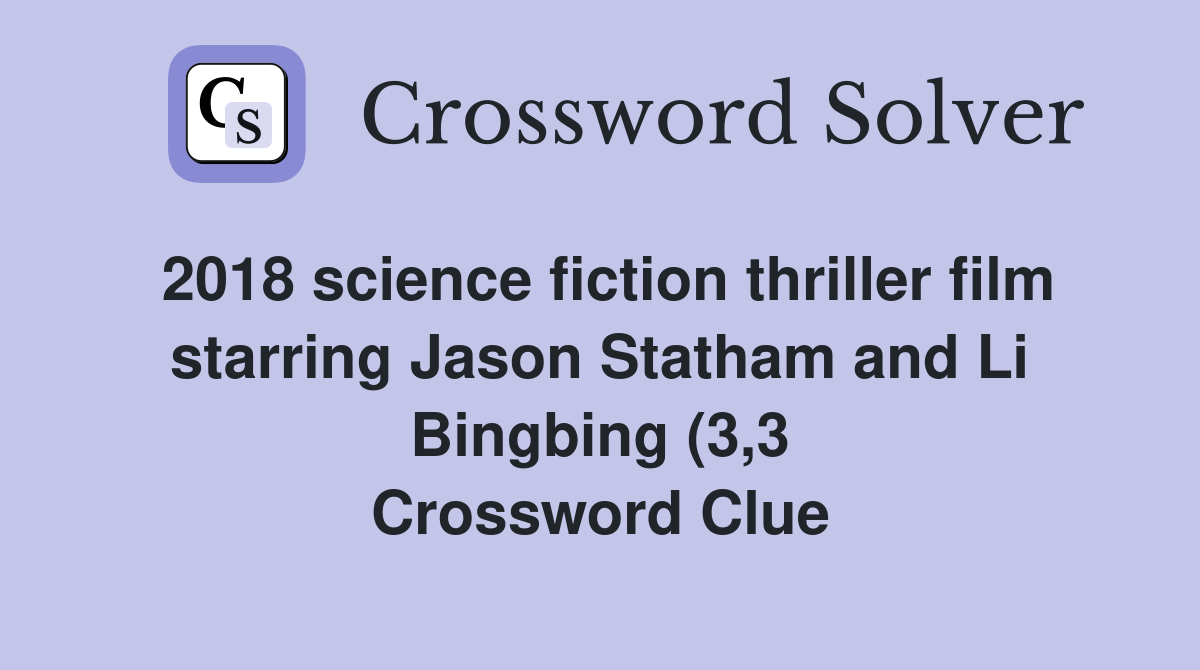 2018 science fiction thriller film starring Jason Statham and Li 2018 science fiction thriller film starring Jason Statham and Li