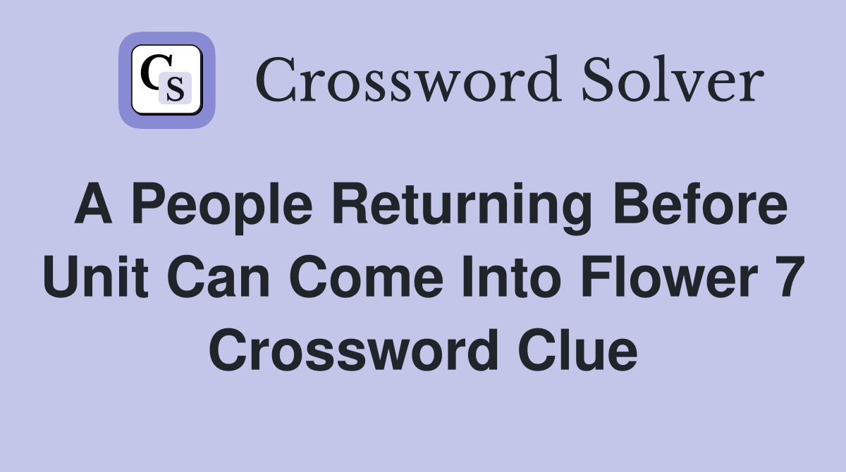 Crossword Clue Answers Solver
