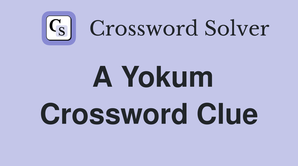 A Yokum Crossword Clue