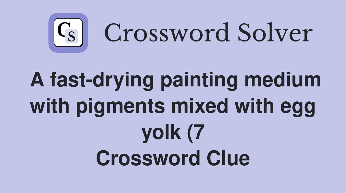 A fast drying painting medium with pigments mixed with egg yolk (7 A fast drying painting medium with pigments mixed with egg yolk (7
