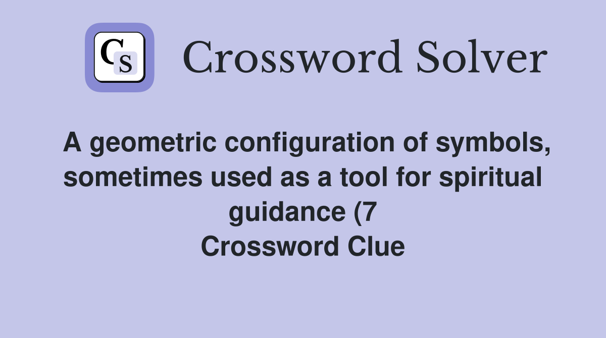 A geometric configuration of symbols sometimes used as a tool for A geometric configuration of symbols sometimes used as a tool for
