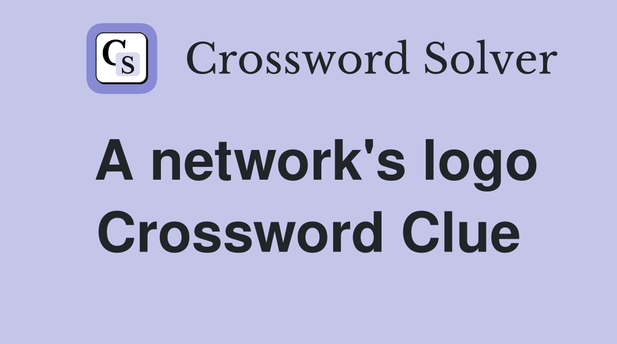 A network's logo Crossword Clue