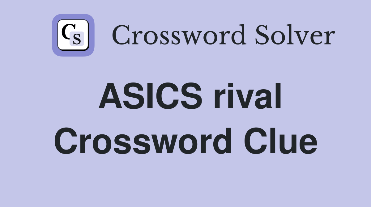 ASICS rival Crossword Clue