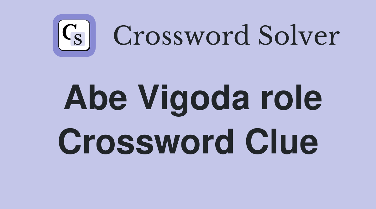 Abe Vigoda role Crossword Clue