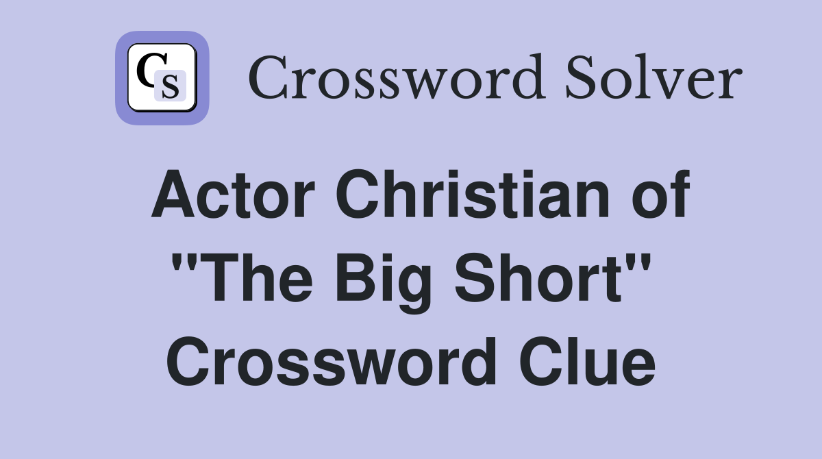 Actor Christian of 