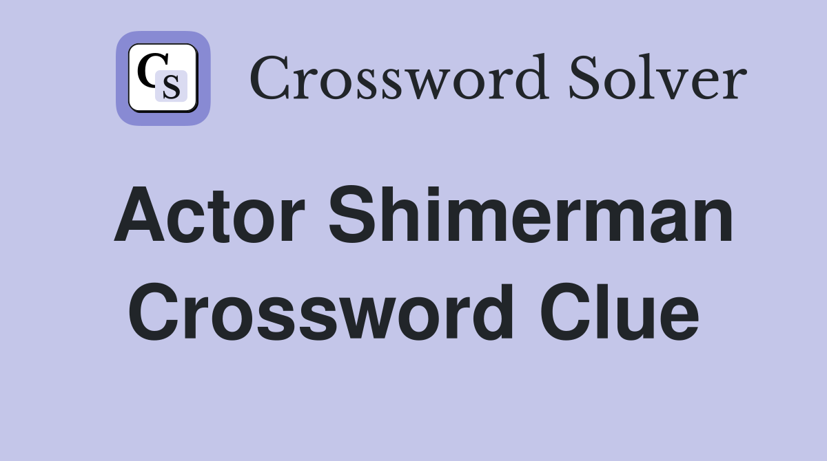 Actor Shimerman Crossword Clue