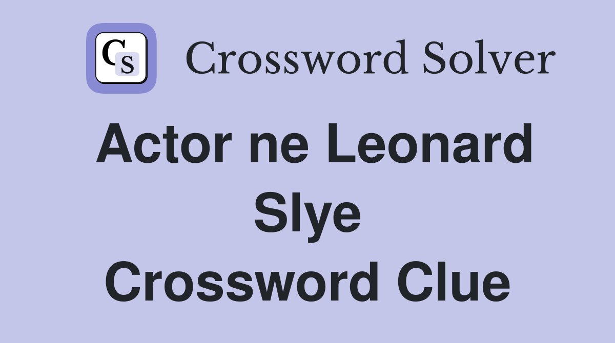 Actor ne Leonard Slye Crossword Clue