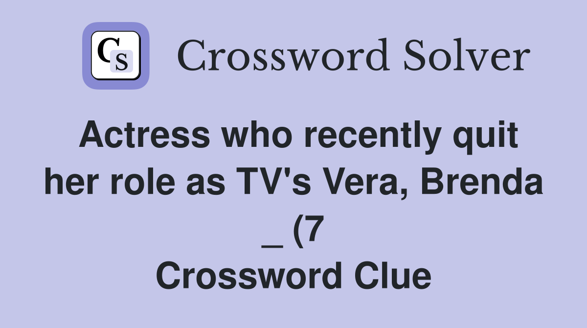 Actress who recently quit her role as TV #39 s Vera Brenda (7 Actress who recently quit her role as TV #39 s Vera Brenda (7
