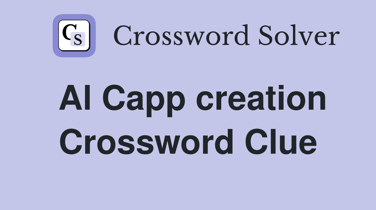 Al Capp creation Crossword Clue