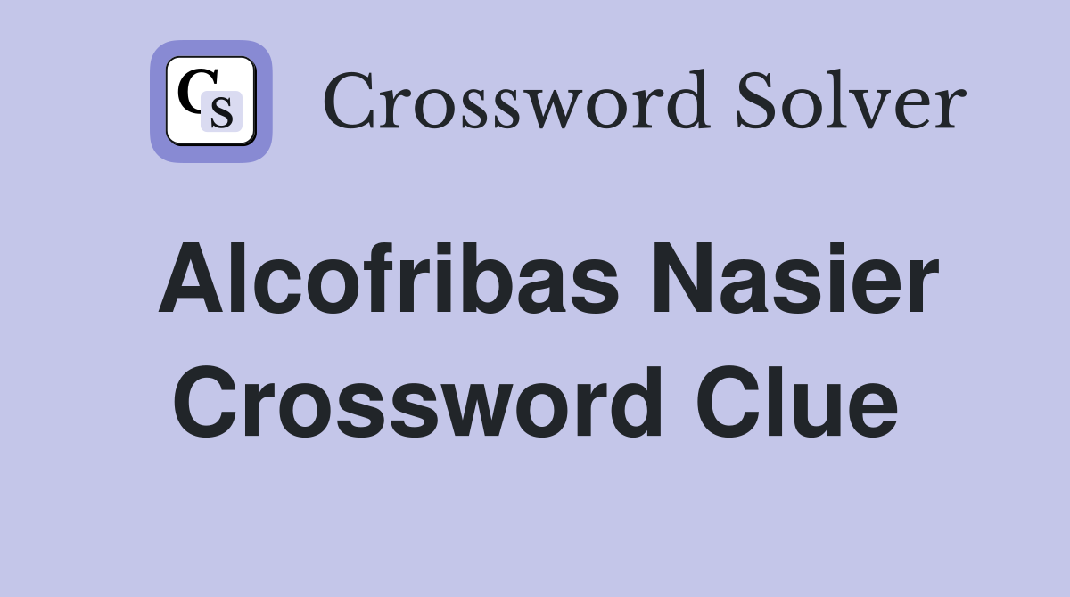 Alcofribas Nasier Crossword Clue