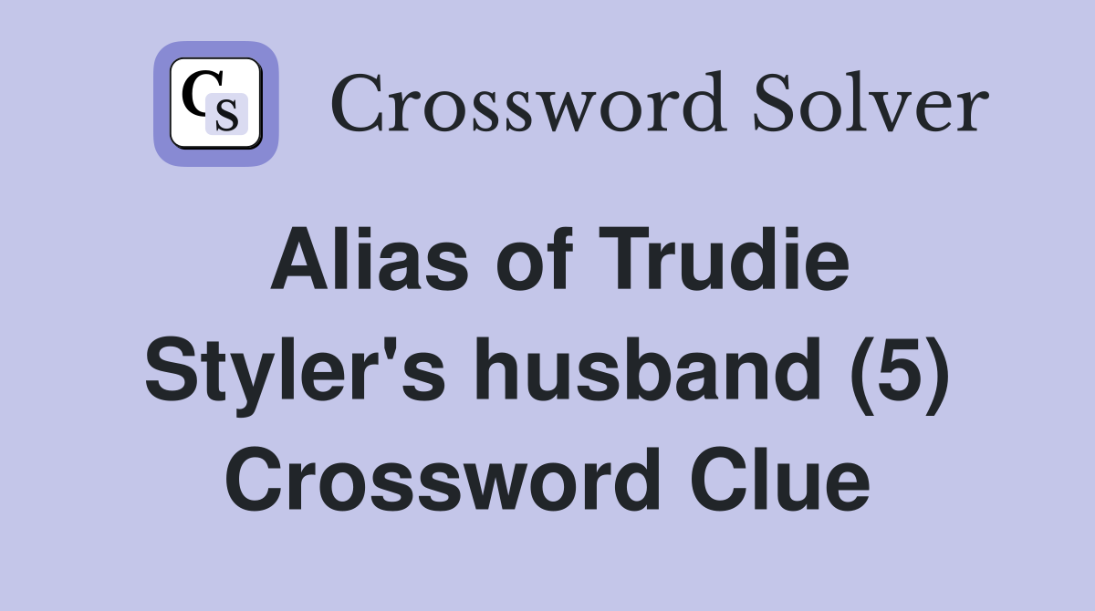 Alias of Trudie Styler's husband (5) Crossword Clue