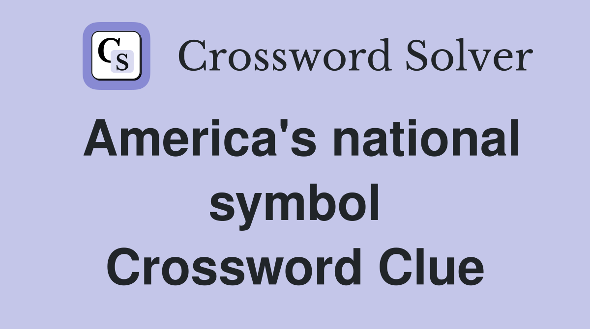 America's national symbol Crossword Clue