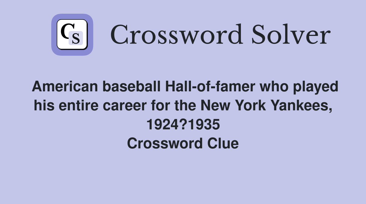American baseball Hall of famer who played his entire career for the