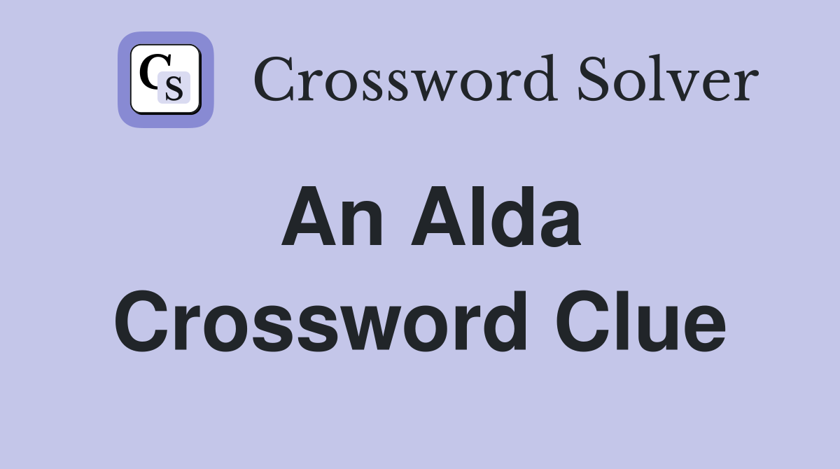 An Alda Crossword Clue