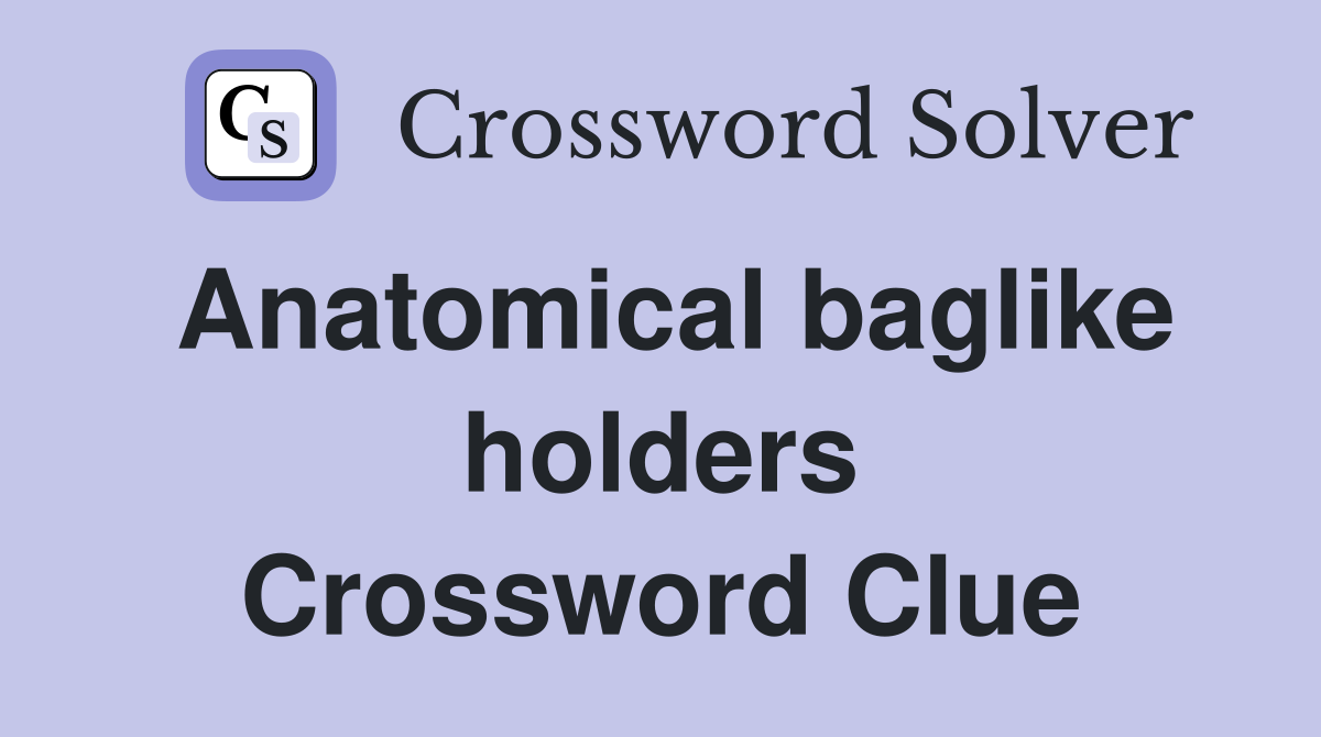 Anatomical baglike holders Crossword Clue