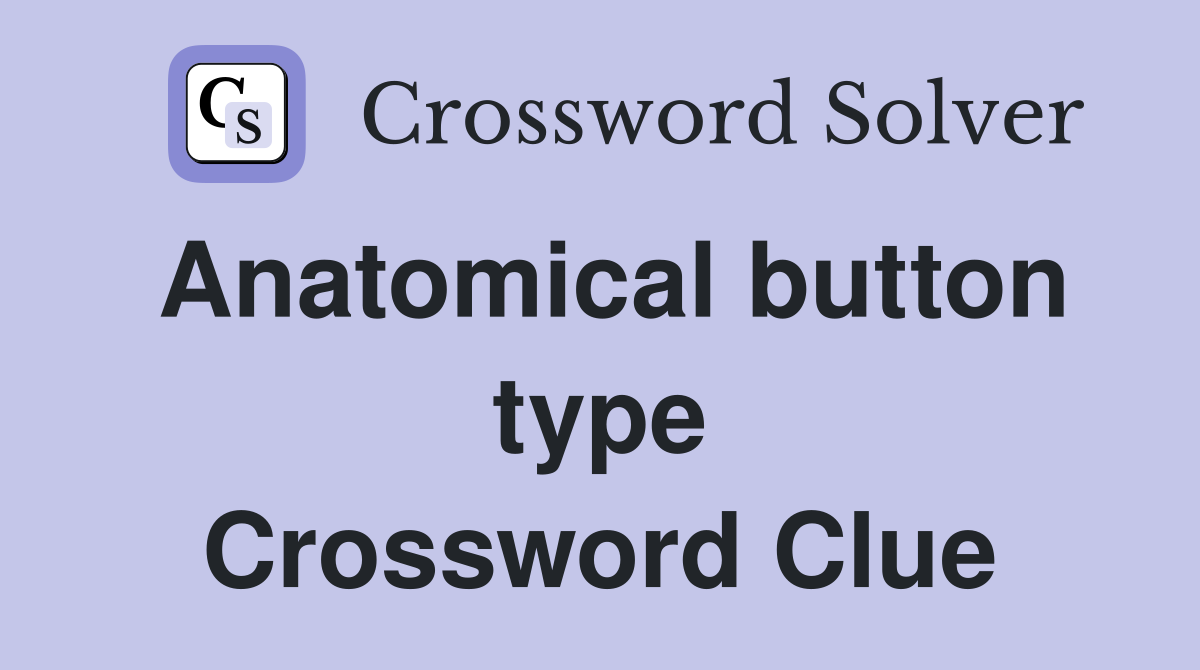Anatomical button type Crossword Clue
