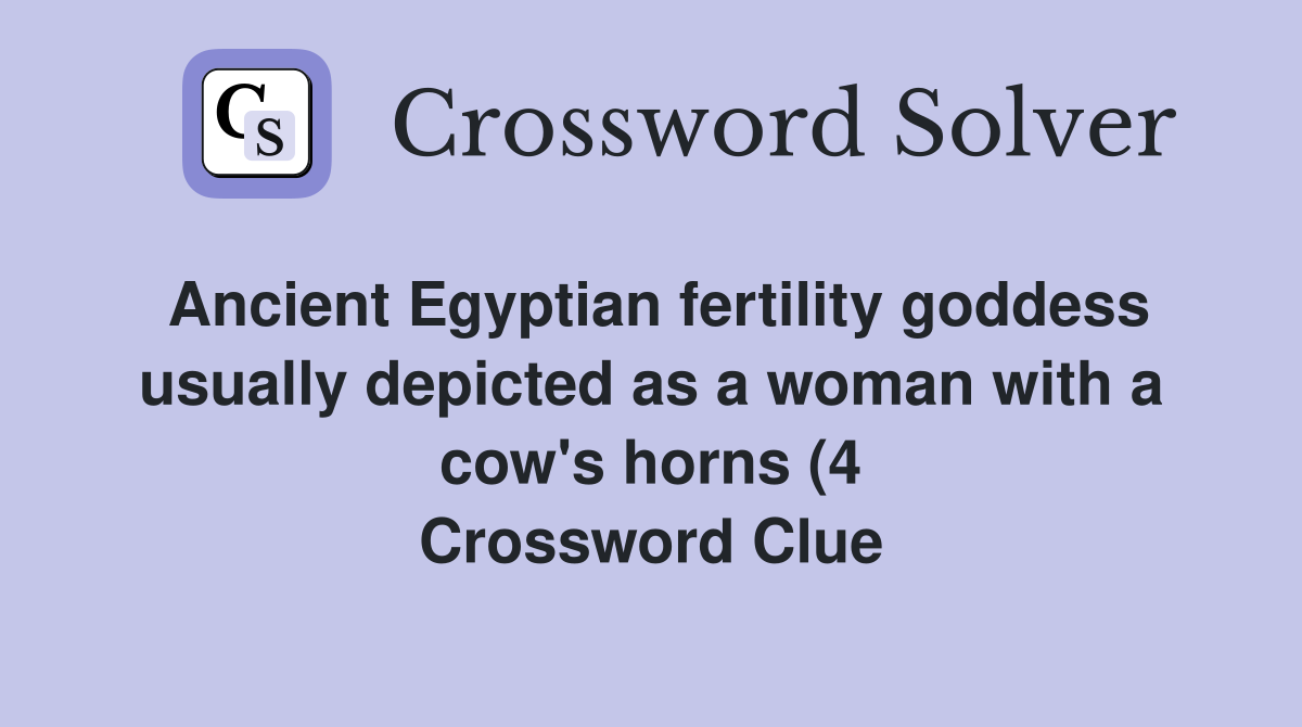 Ancient Egyptian fertility goddess usually depicted as a woman with a Ancient Egyptian fertility goddess usually depicted as a woman with a