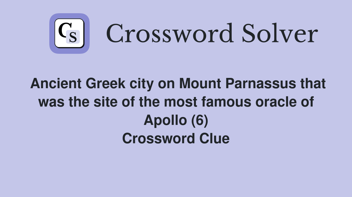 Ancient Greek city on Mount Parnassus that was the site of the most