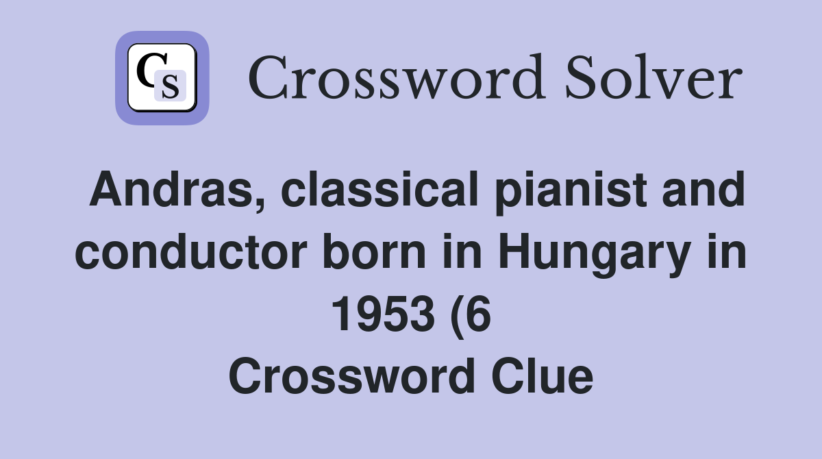 Andras classical pianist and conductor born in Hungary in 1953 (6 Andras classical pianist and conductor born in Hungary in 1953 (6