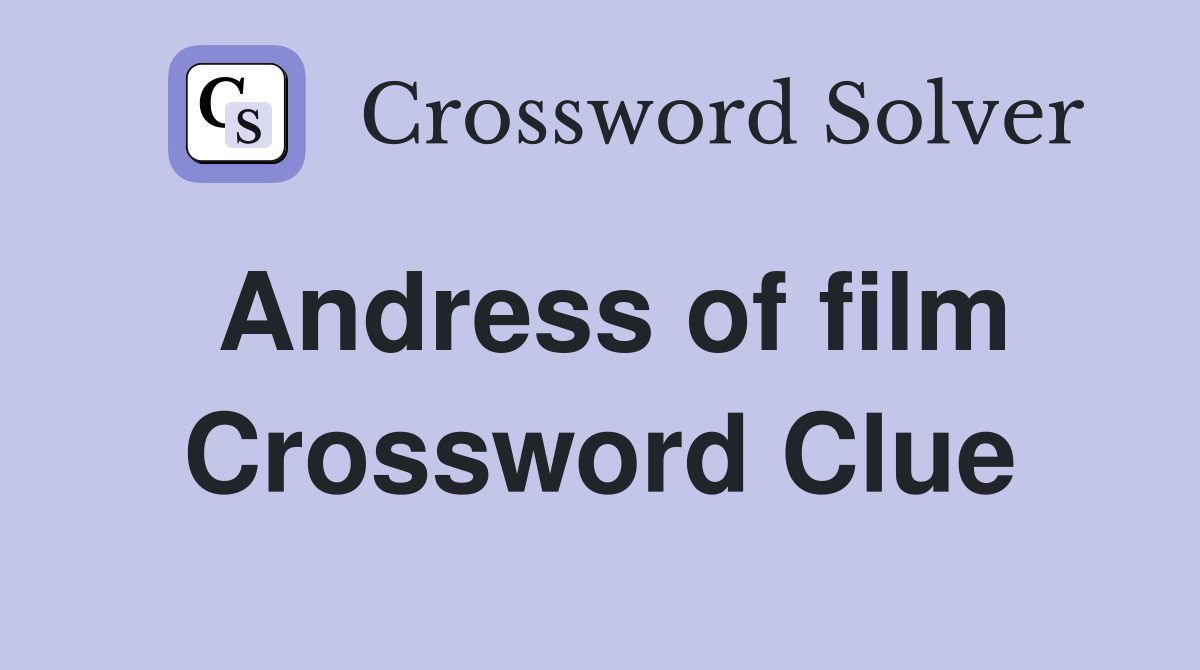 Andress of film Crossword Clue